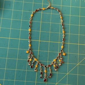 Elegant Multi-Color Gemstone Necklace